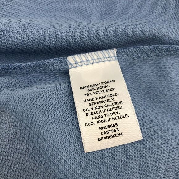 BP Women Top XS Blue Double V-Neck Tank Modal Blend Casual - Picture 6 of 6